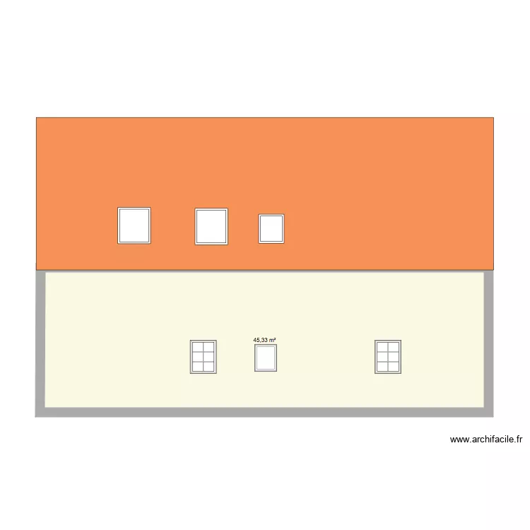 facade arri&eacute;r&eacute;. Plan de 