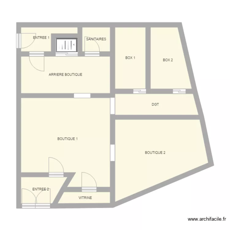 THIBAUD COMMERCE DT. Plan de THIBAUD COMMERCE DT. Plan de