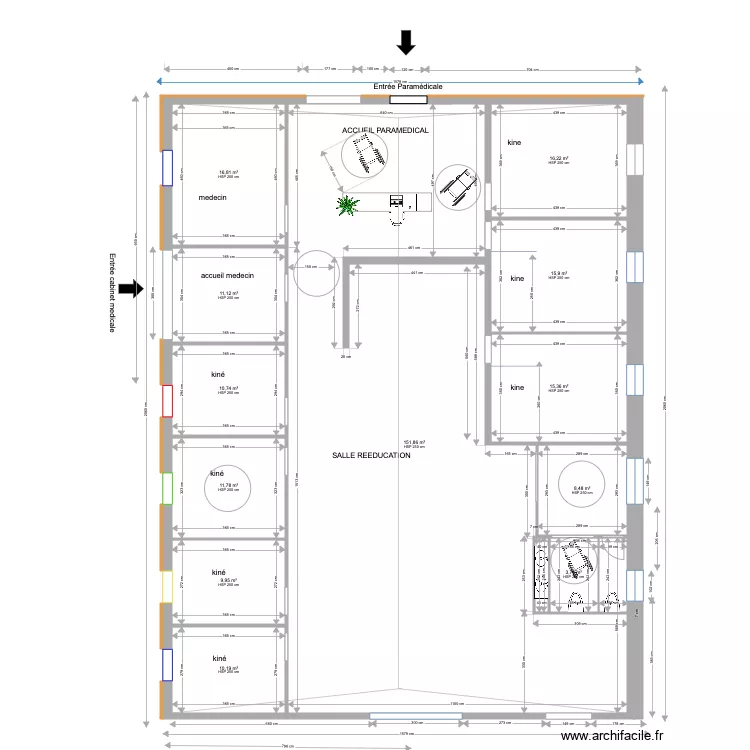 cabinet medical . Plan de 
