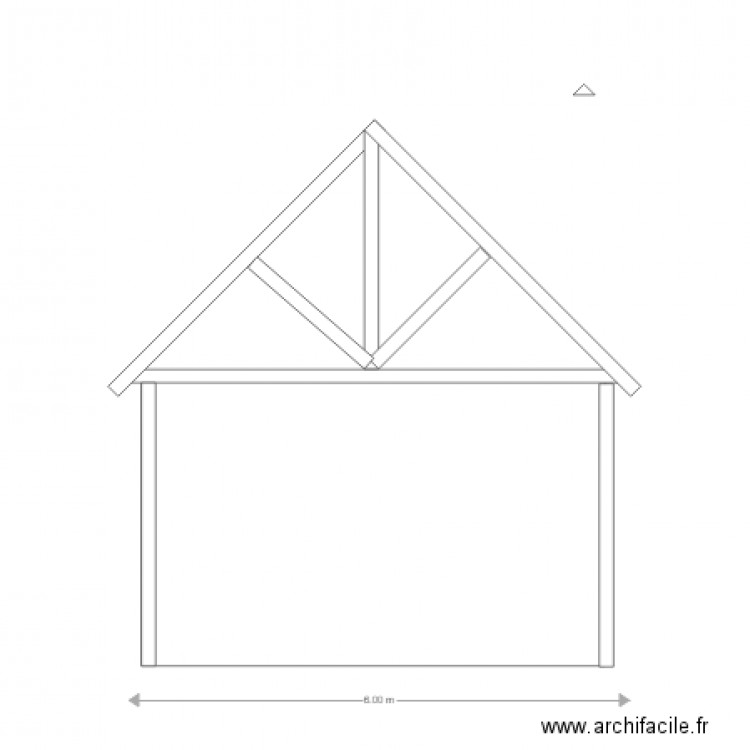 plan avancée de toit terrasse. Plan de 0 pièce et 0 m2
