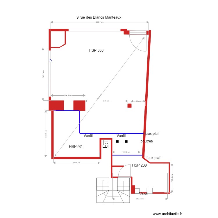 magasin blancs manteaux. Plan de 0 pièce et 0 m2