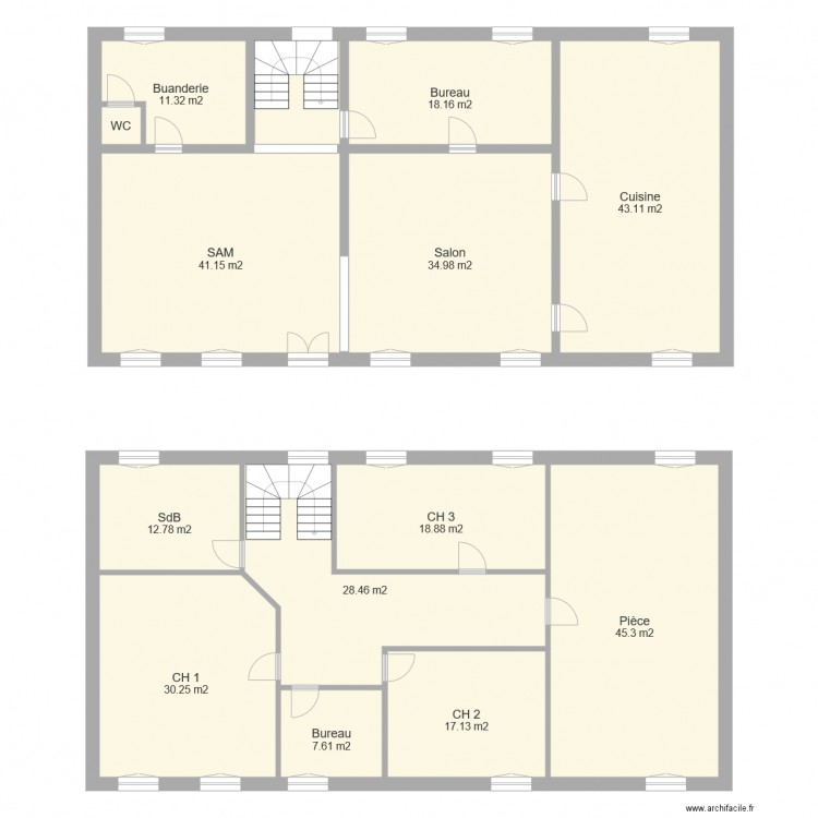 Rongeres. Plan de 0 pièce et 0 m2