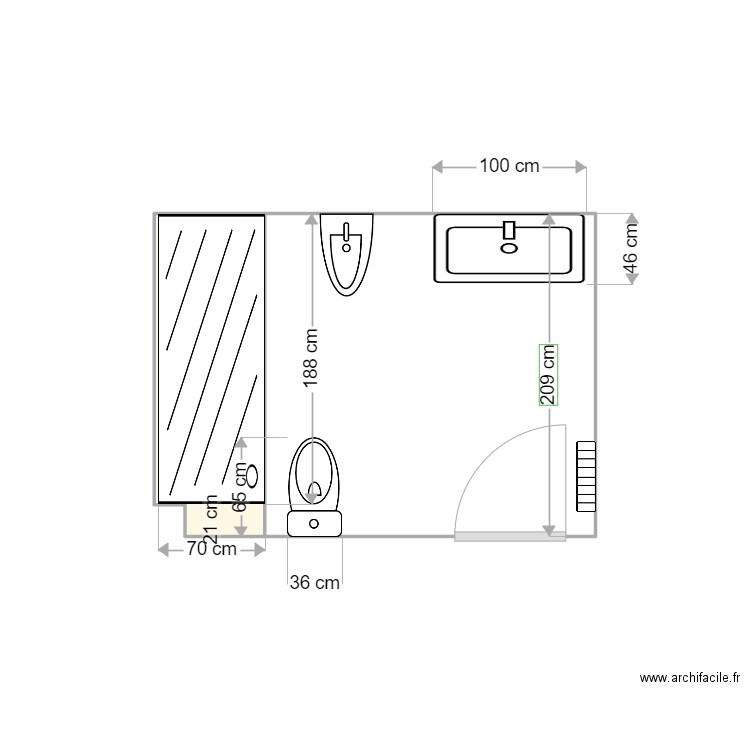 1061602 MARISOL GARZA EDMUNDO DE AMICIS 3. Plan de 2 pièces et 6 m2