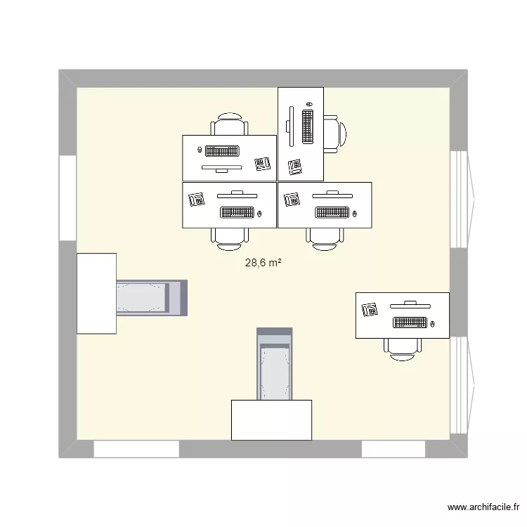 bureau. Plan de bureau. Plan de