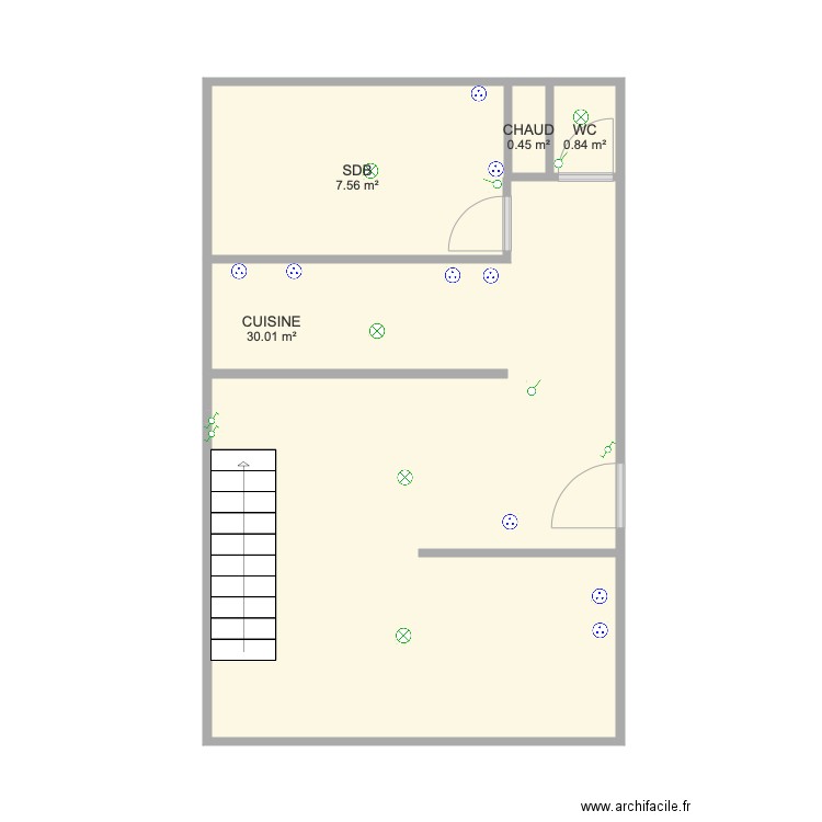 RDC. Plan de 0 pièce et 0 m2