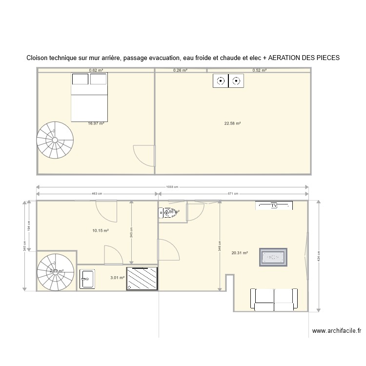 mixte logement bureau issoire. Plan de 0 pièce et 0 m2