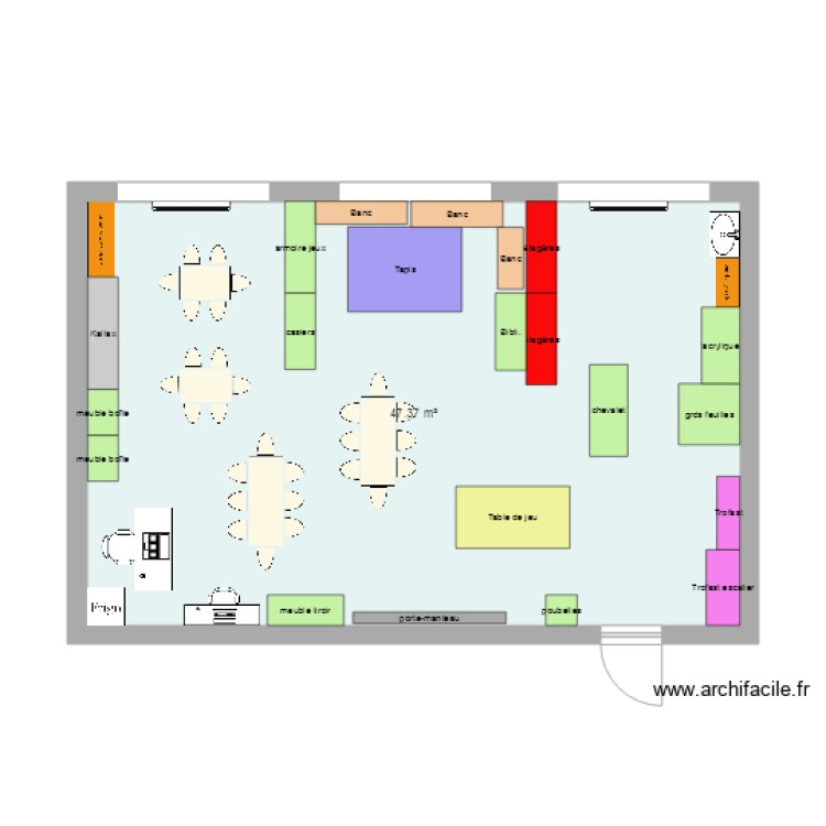 Plan Class E Classe - Plan dessiné par Juliepomme