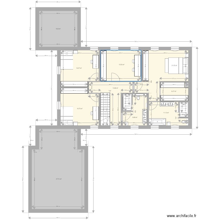 maison1b. Plan de 0 pièce et 0 m2