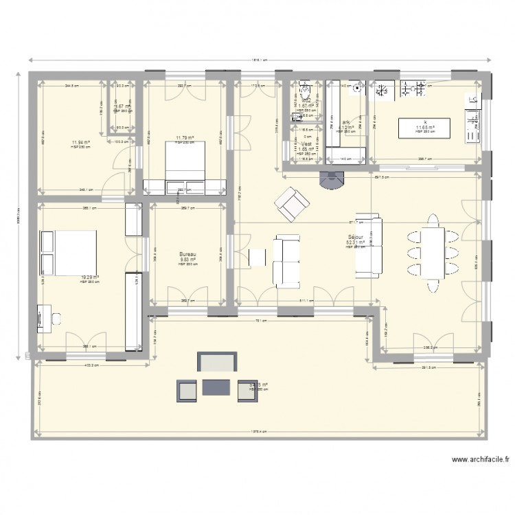 la case bambou new. Plan de 0 pièce et 0 m2