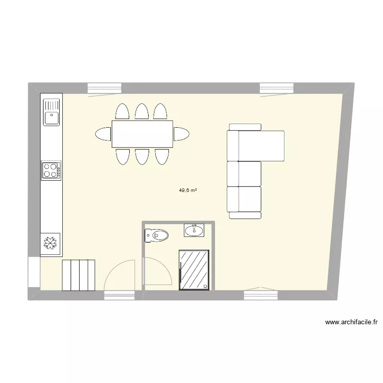 les gallands rdc. Plan de 
