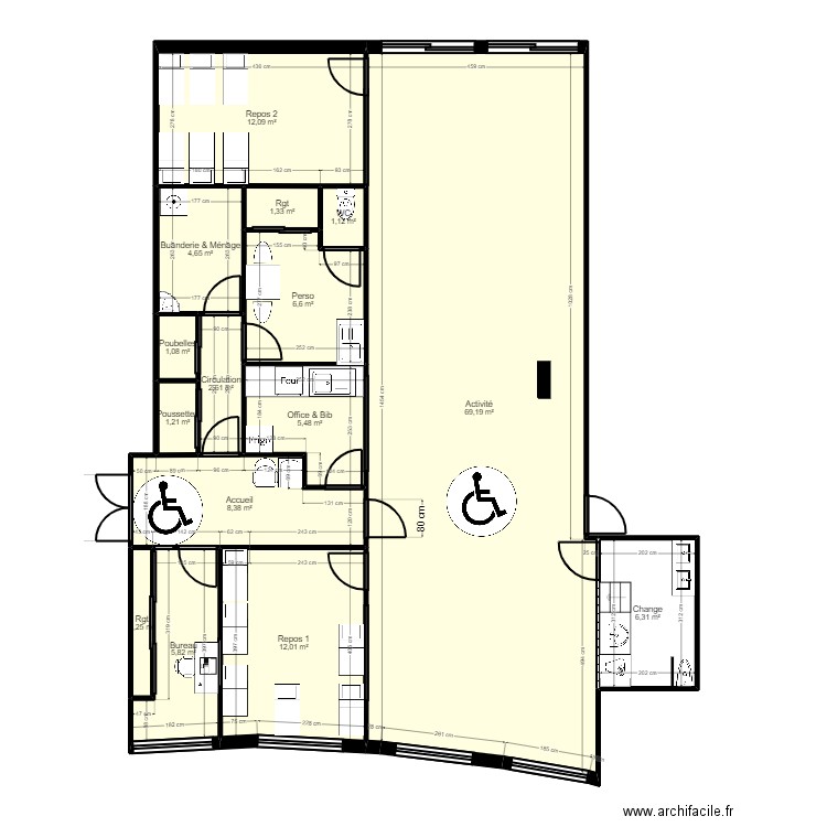 93SD1-8M projet V2 3 eme. Plan de 0 pièce et 0 m2
