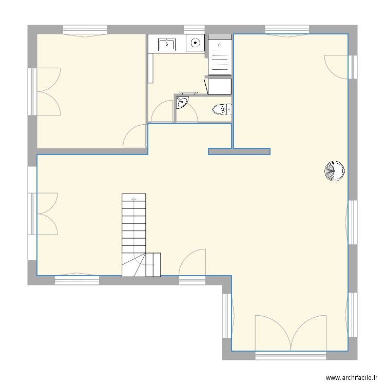VilleEsNoe Maison SDB. Plan de 0 pièce et 0 m2