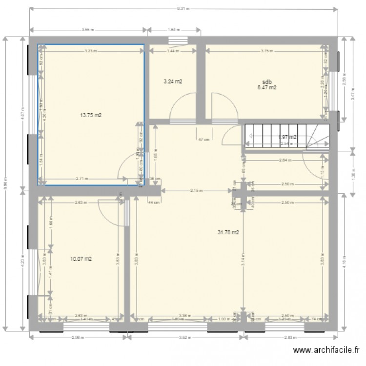 Marsens plan final. Plan de 0 pièce et 0 m2