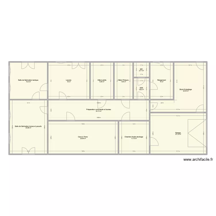 Fromagerie Mathieu . Plan de 