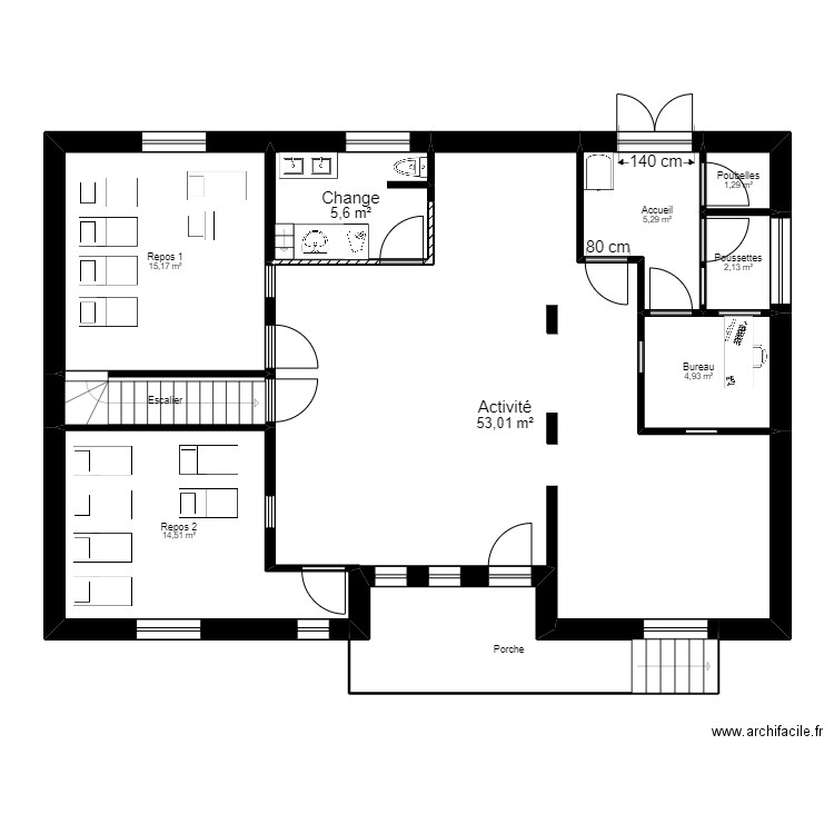 77 Meaux projet Jordan. Plan de 0 pièce et 0 m2