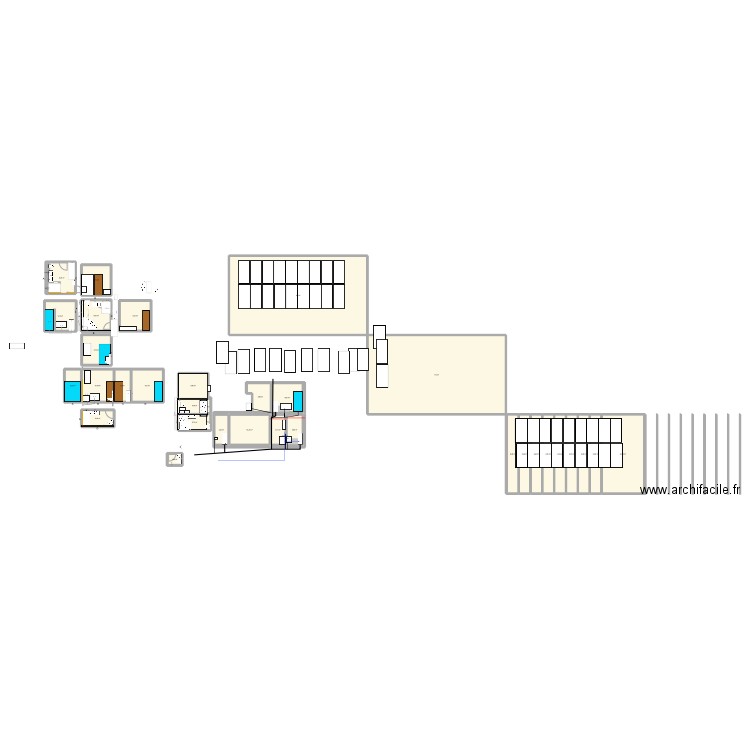 TRESNJA KUPATILO OPTION2. Plan de 34 pièces et 482 m2
