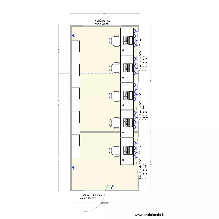 Locatelli V3. Plan de 