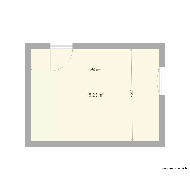 chambre michel. Plan de 