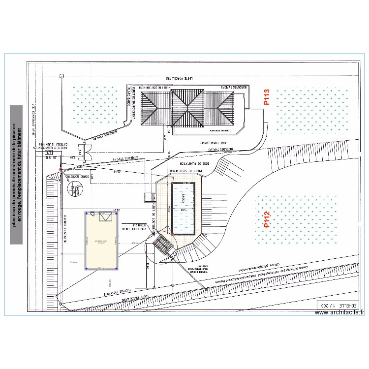 plan de masse bon. Plan de 0 pièce et 0 m2