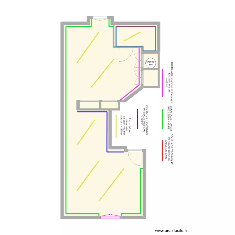 VIENNET CHAMPAGNOLE projet. Plan de 