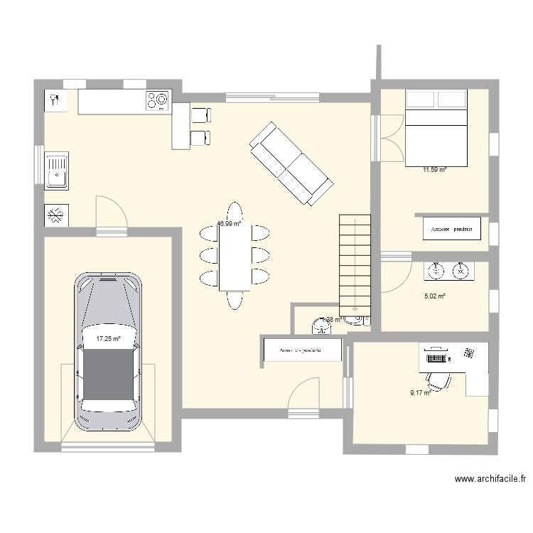 Maison. Plan de 0 pièce et 0 m2