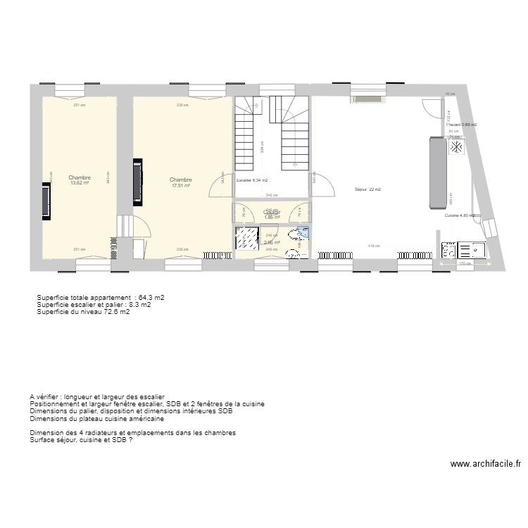 Maison 168  1er étage. Plan de 0 pièce et 0 m2