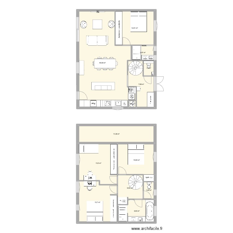 maison lafayette V8. Plan de 0 pièce et 0 m2