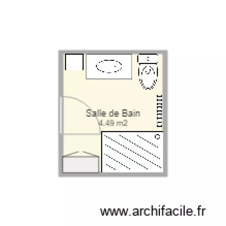 Salle de bain. Plan de Salle de bain. Plan de
