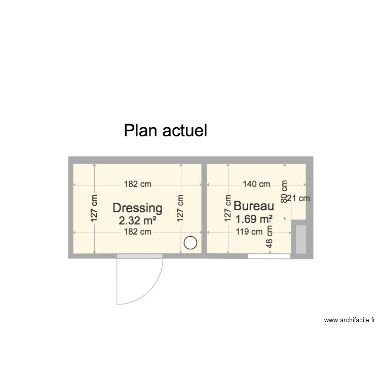 104 OBERKAMPF WC BUREAU. Plan de 0 pièce et 0 m2