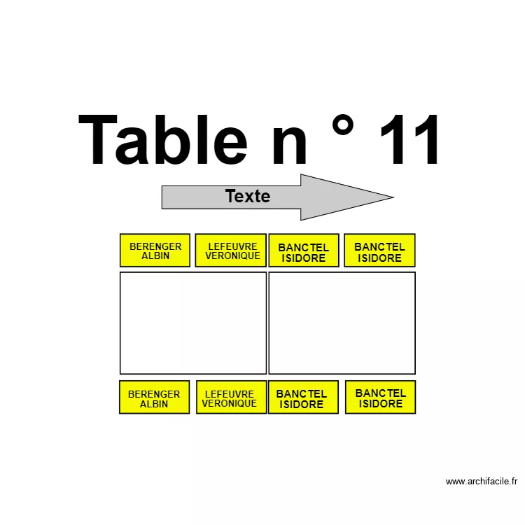 Table 11. Plan de 