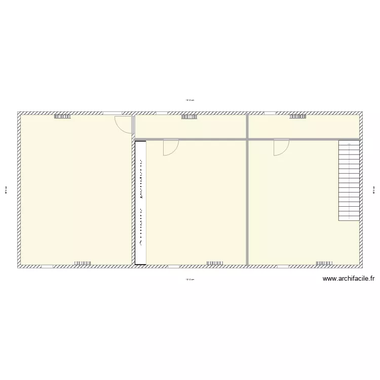 maison moncetz. Plan de 