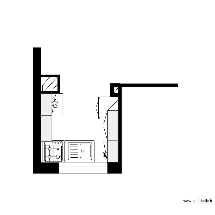 Cuisine châtillon sur cluses initial. Plan de 0 pièce et 0 m2