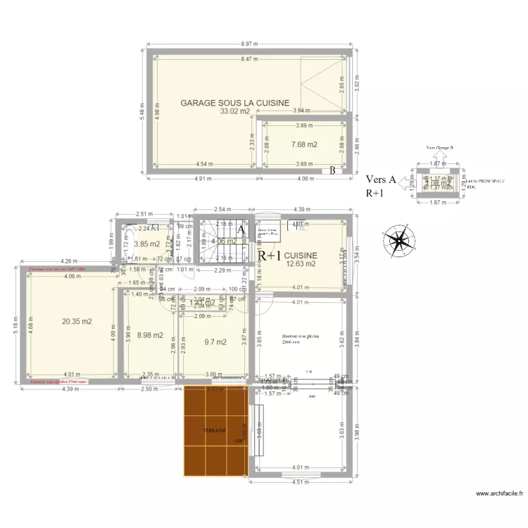 Appartement RIBEIRO. Plan de 