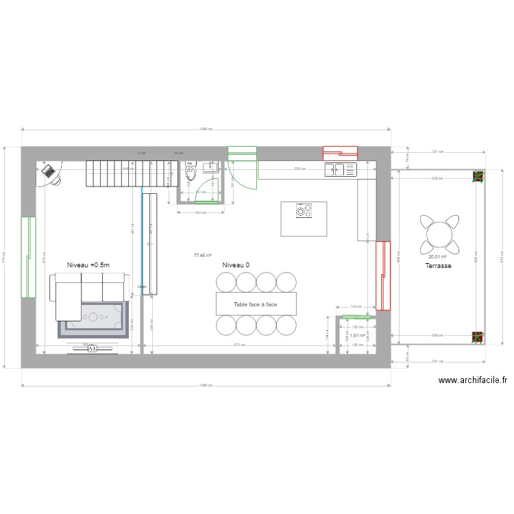 PLASSERAUD rez de chaussée rev 1. Plan de 0 pièce et 0 m2