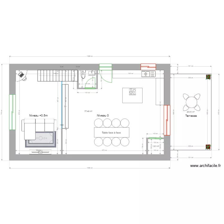 PLASSERAUD rez de chaussée rev 1. Plan de PLASSERAUD rez de chaussée rev 1. Plan de