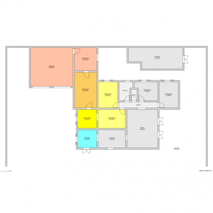 prunelles. Plan de 0 pièce et 0 m2