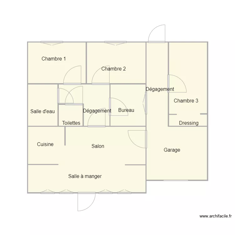 Croquis GAUDILLERE. Plan de 