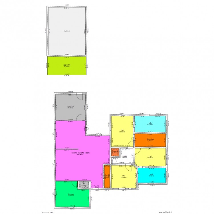 plan maison2. Plan de 0 pièce et 0 m2