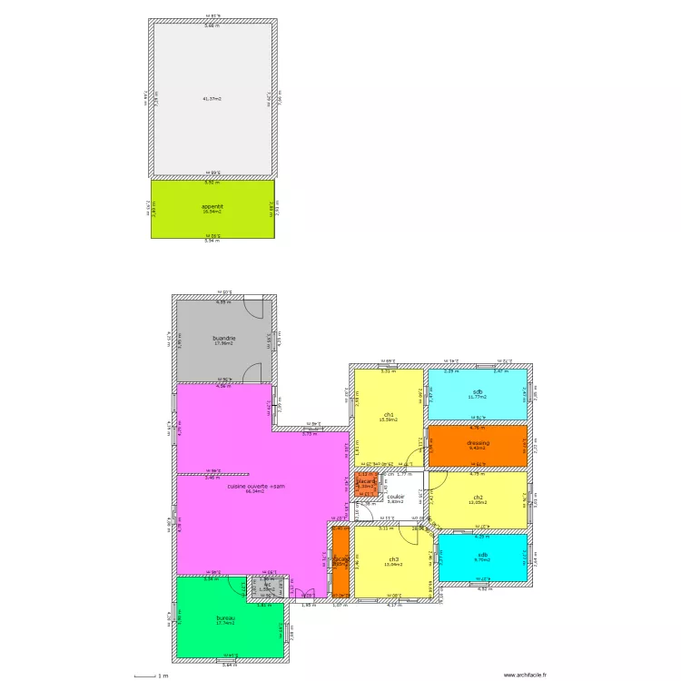 plan maison2. Plan de 