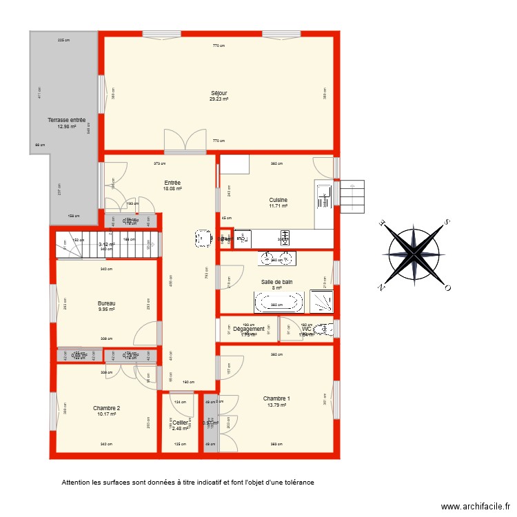 BI 4953 rdc côté essai. Plan de 0 pièce et 0 m2