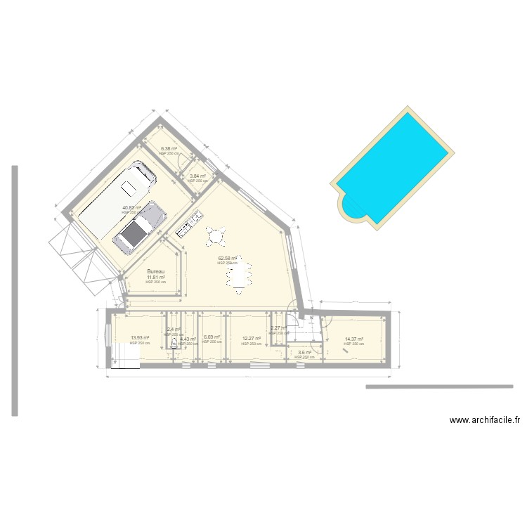 projet 2. Plan de 0 pièce et 0 m2