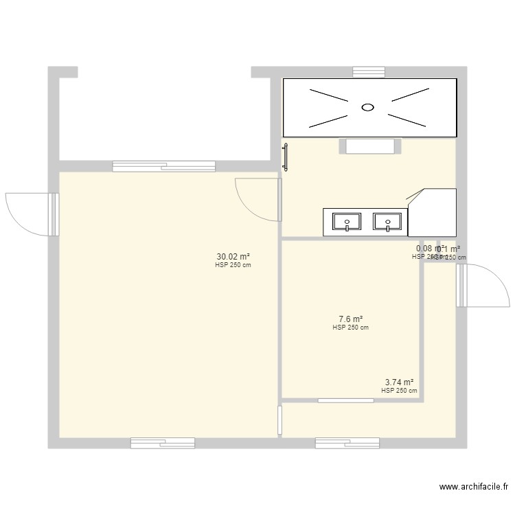 bruno etage 1. Plan de 0 pièce et 0 m2