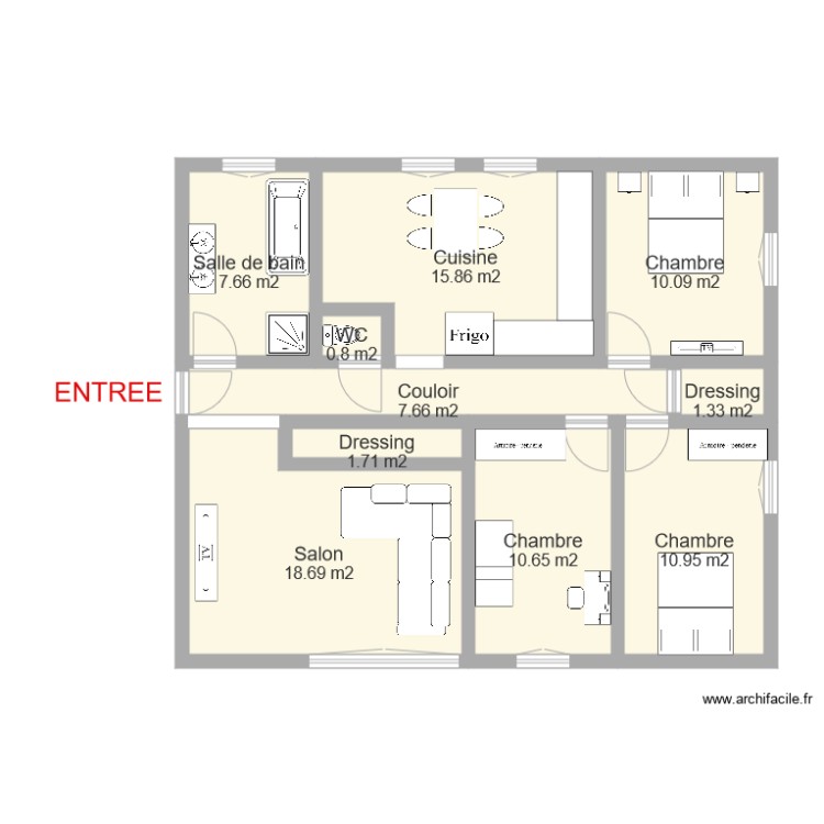 ABOUDA. Plan de 0 pièce et 0 m2