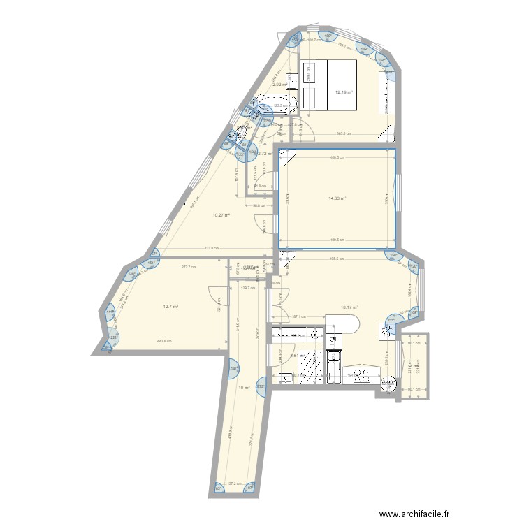 tolbiac 13eme actuel corrigé modif jp dimanche. Plan de 0 pièce et 0 m2