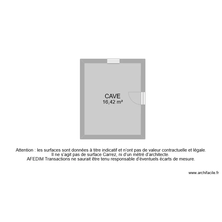 BI 11051 CAVE . Plan de 