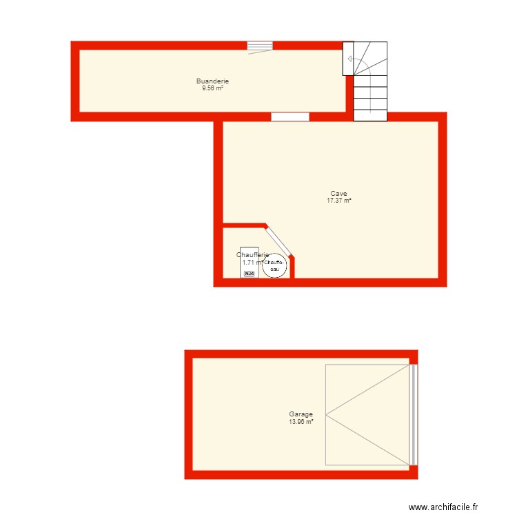 BI 3796 sous sol non côté . Plan de 0 pièce et 0 m2