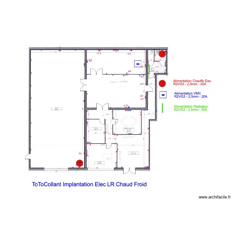 Vmc Plomberie Radi Elec ToToCollant. Plan de 0 pièce et 0 m2