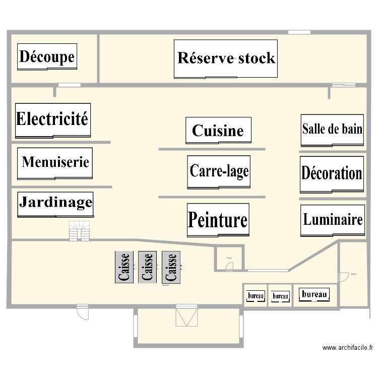 Plan magasin Leroy Merlin Blois. Plan de 0 pièce et 0 m2