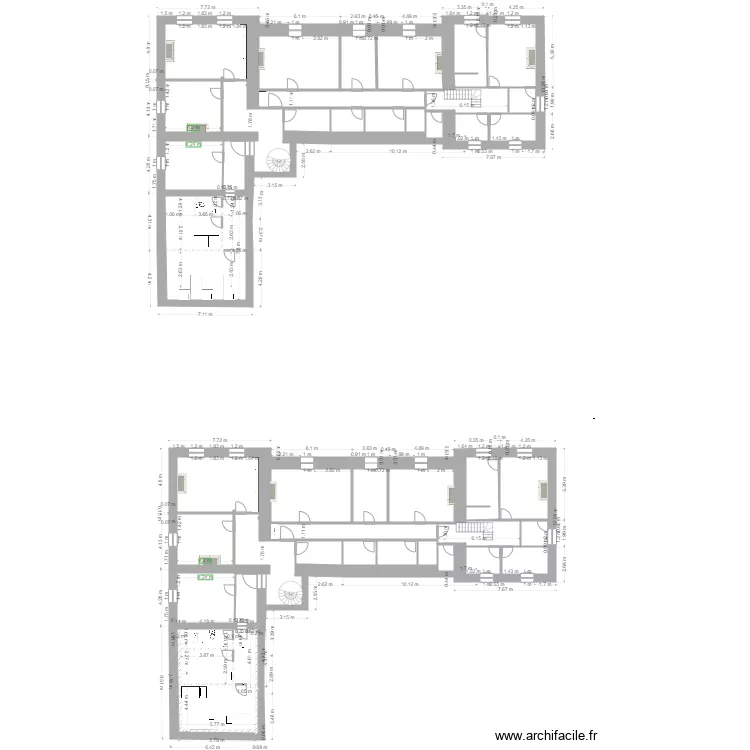 La Clousi&egrave;re Etage. Plan de 