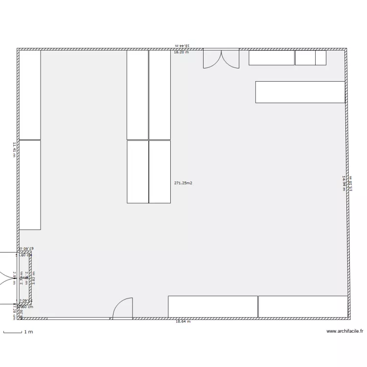 magasin 045 RDC. Plan de 